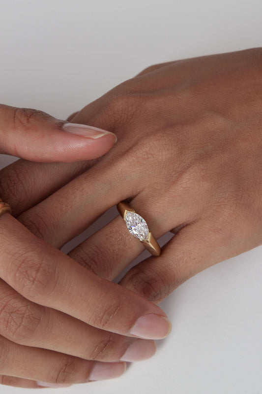 Marquise East-West Ring