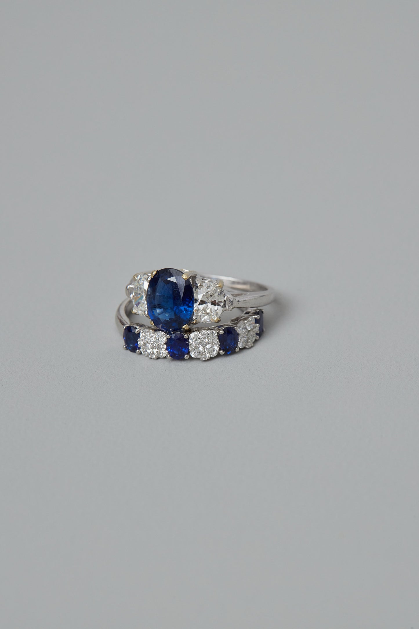 Sapphire Half Eternity Band