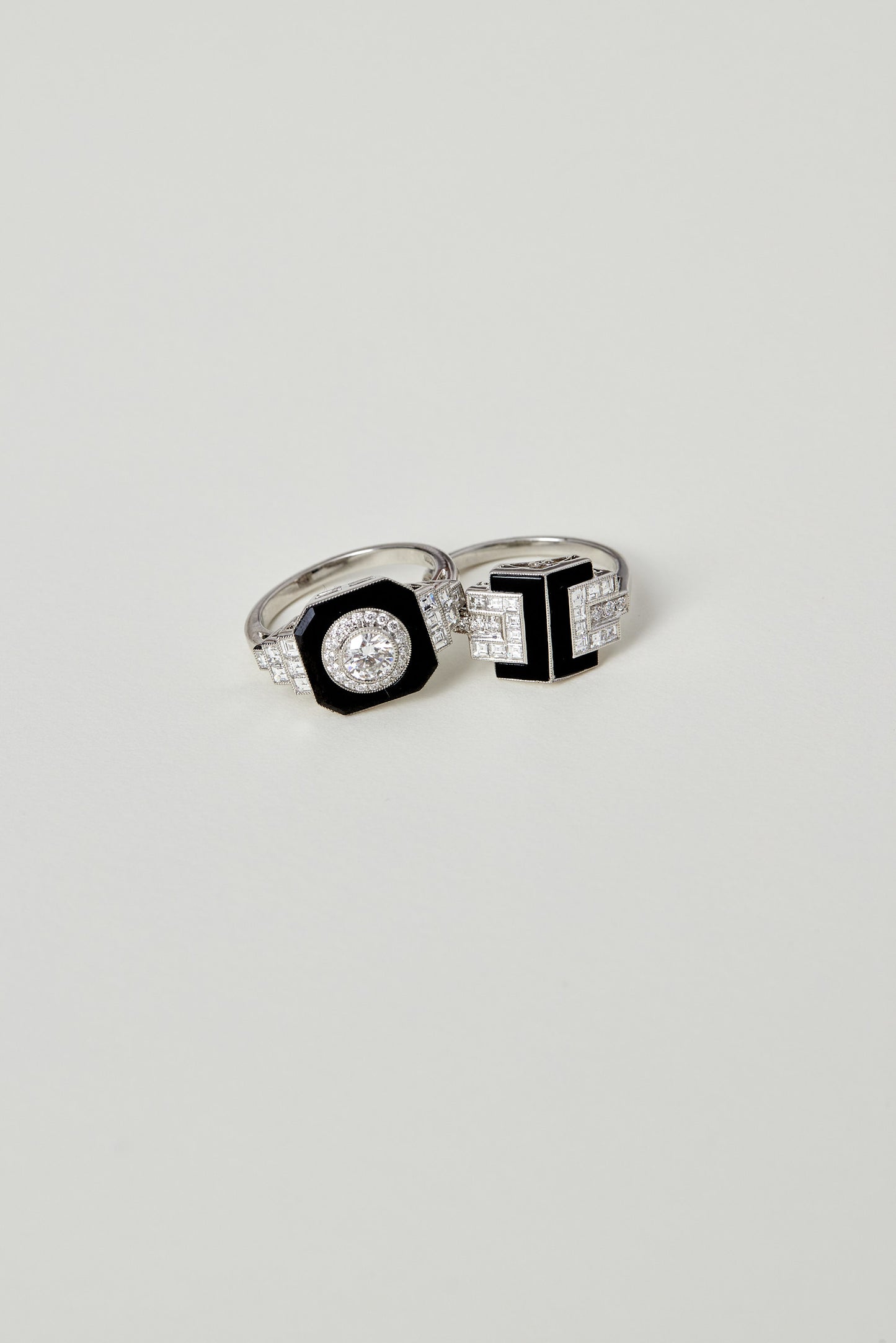 Onyx Octagonal Art Deco Design Ring