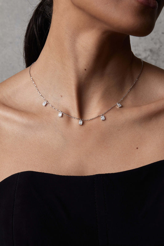 Diamond Floating Necklace