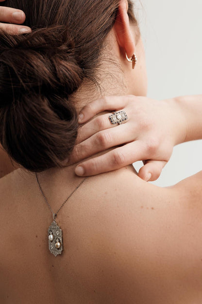 Art Deco Diamond Dinner Ring