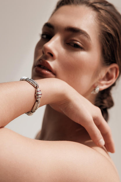 Ruby Art Deco Bracelet