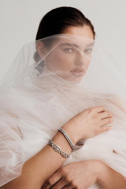 Mid Century Diamond and Sapphire Drops