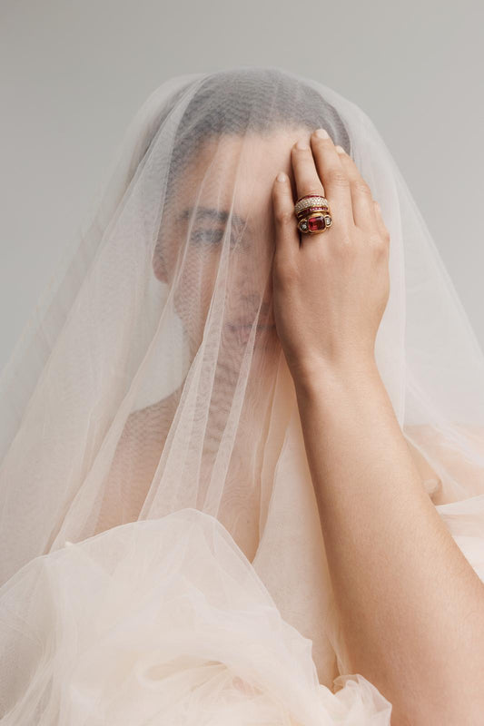 Vintage Diamond and Ruby Ring