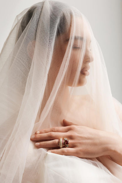 Mid Century Tourmaline Ring