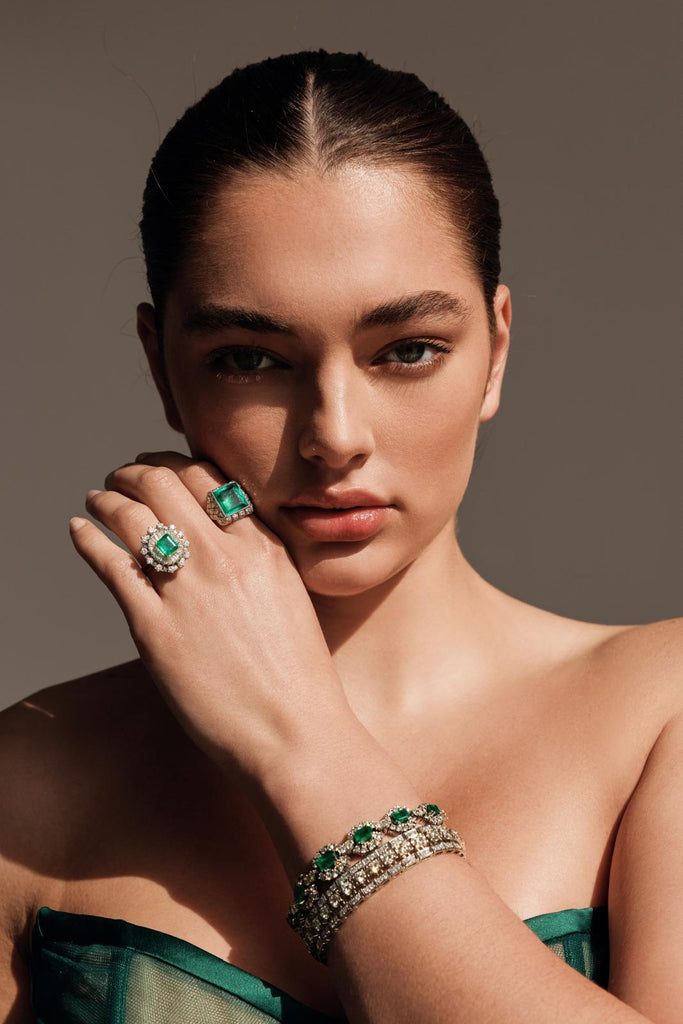 Mid Century Emerald Ring