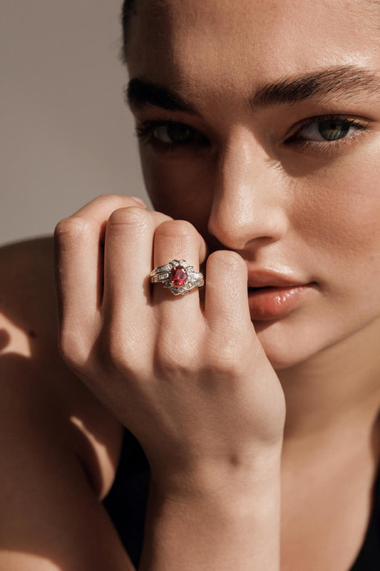 Ruby Vintage Inspired Ring