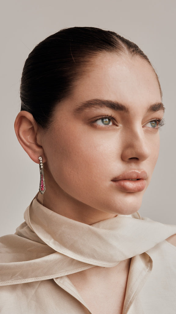 Edwardian Ruby Earrings