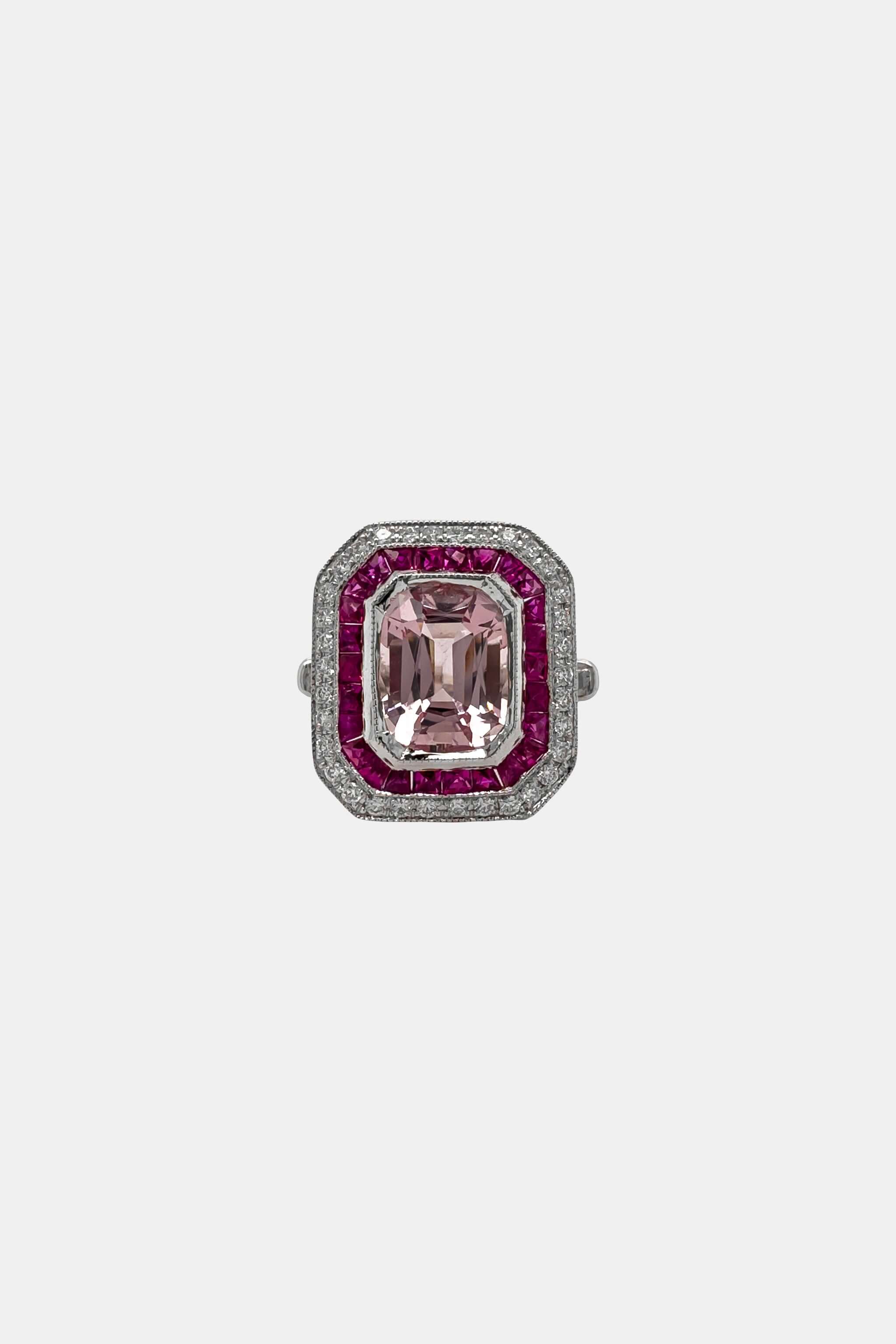 Morganite Decadent Ring