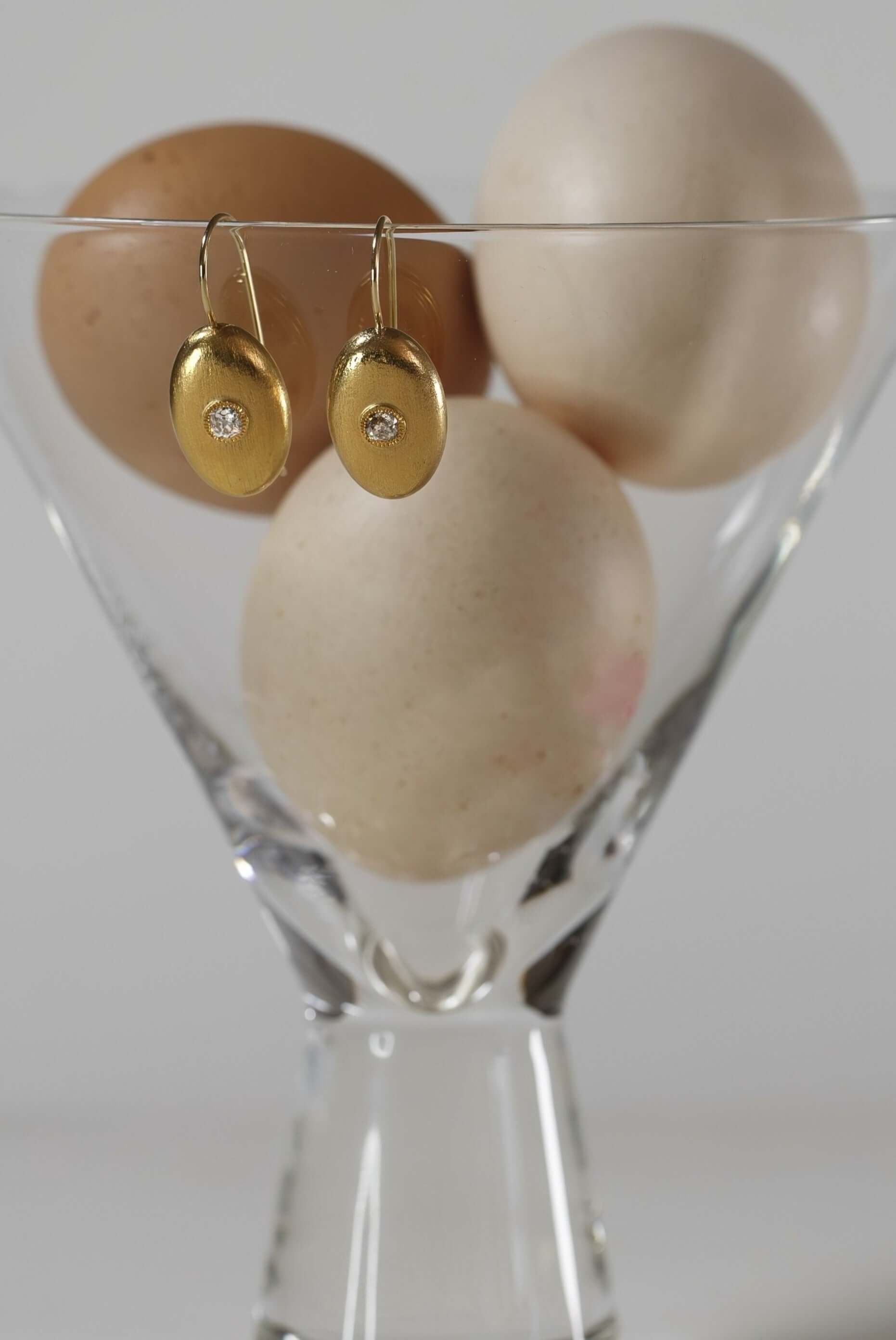 Victorian Egg Earrings