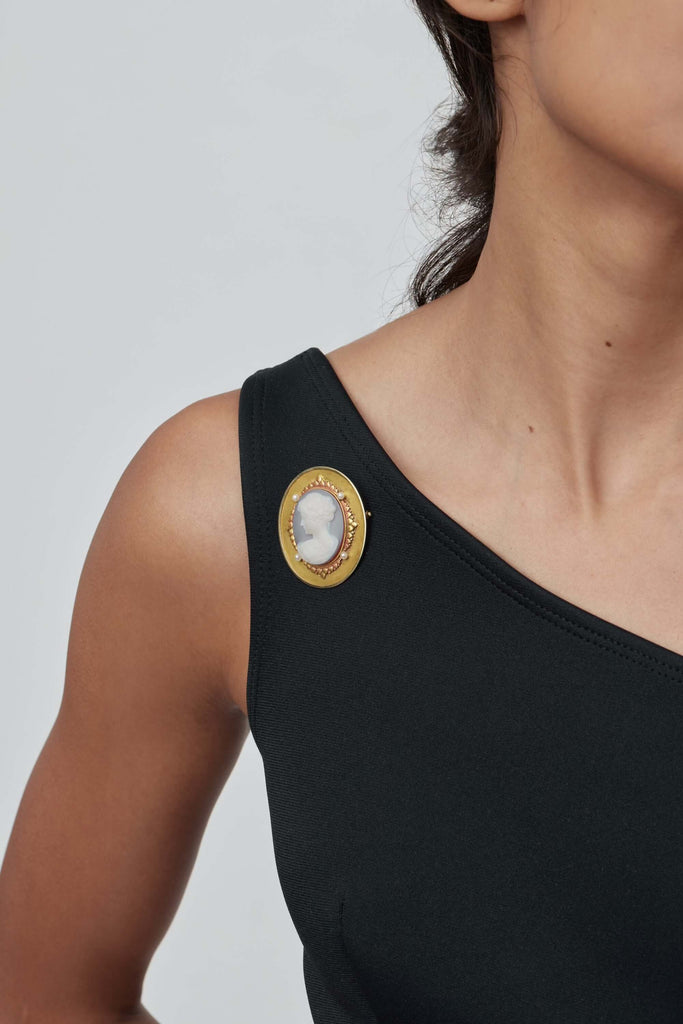 Art Nouveau Cameo Brooch