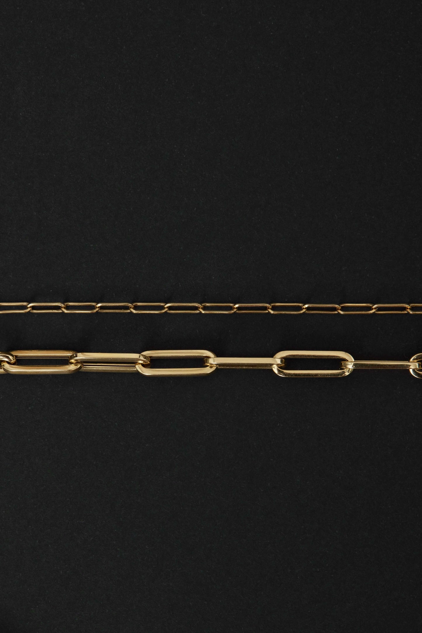 Mini Paper Clip Gold Chain
