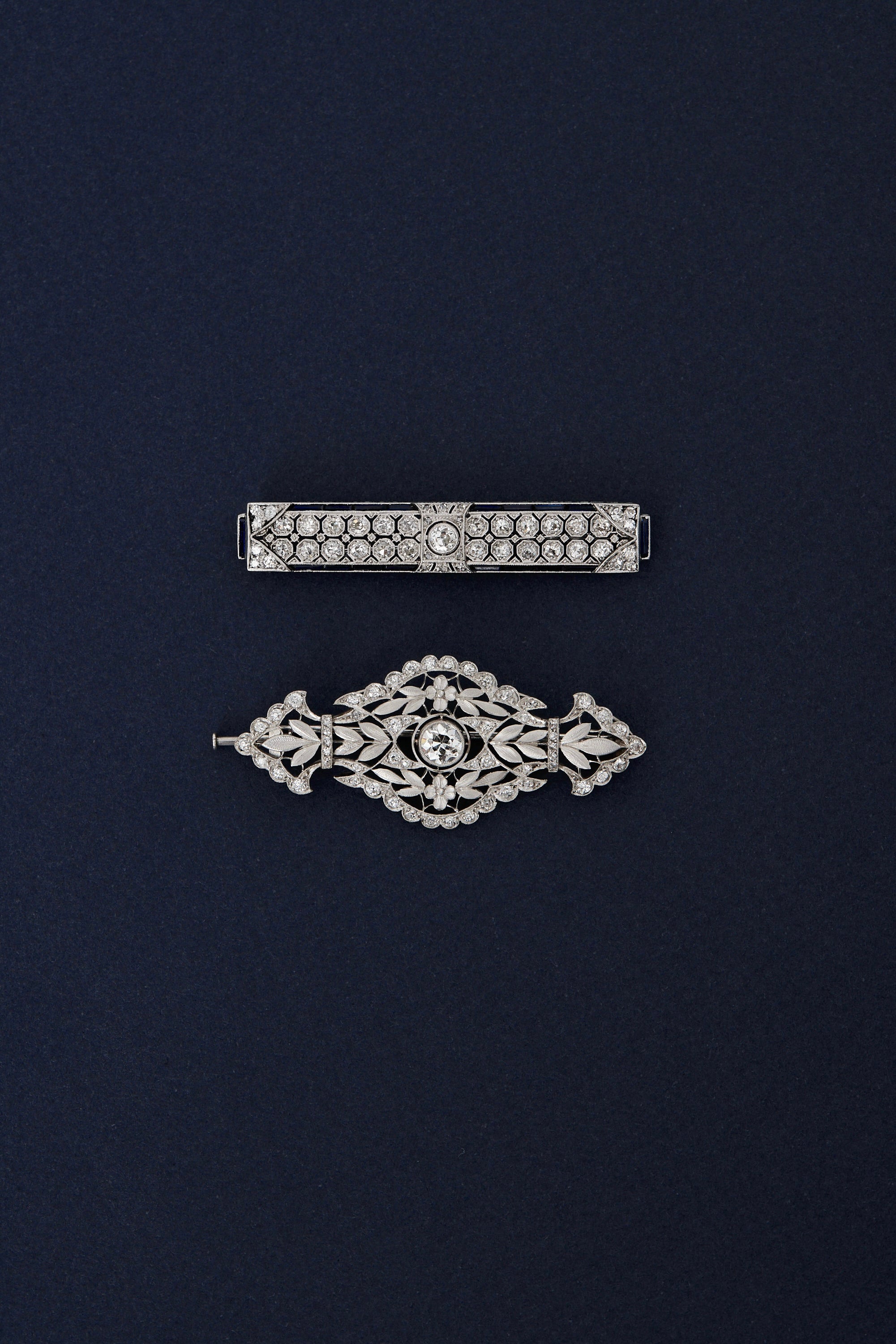 Art Deco Sapphire Brooch