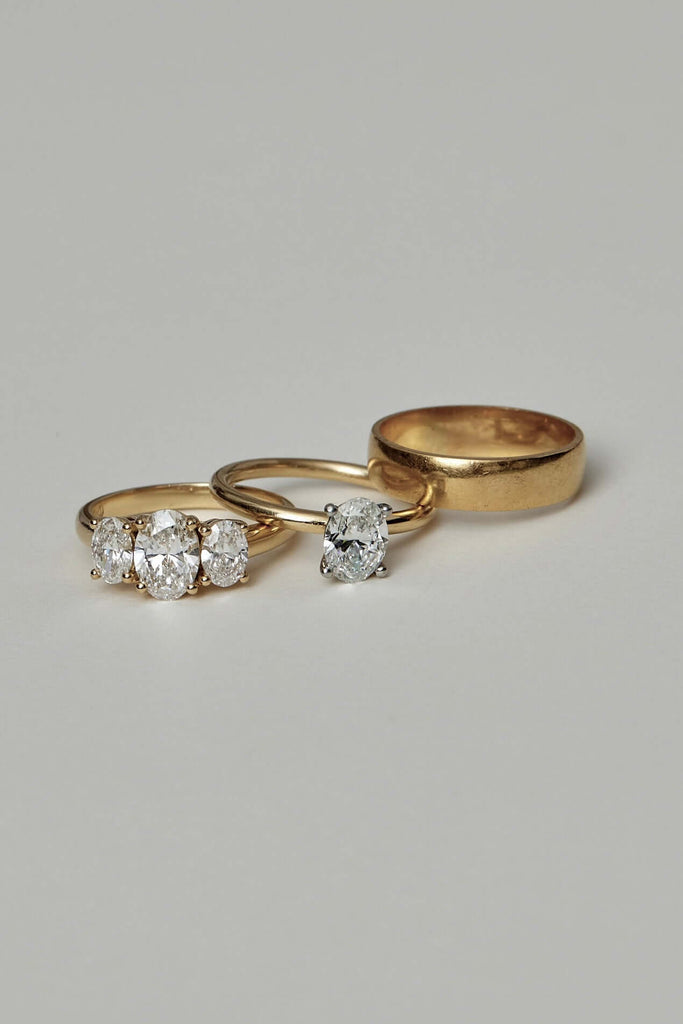 Oval Trilogy Ring
