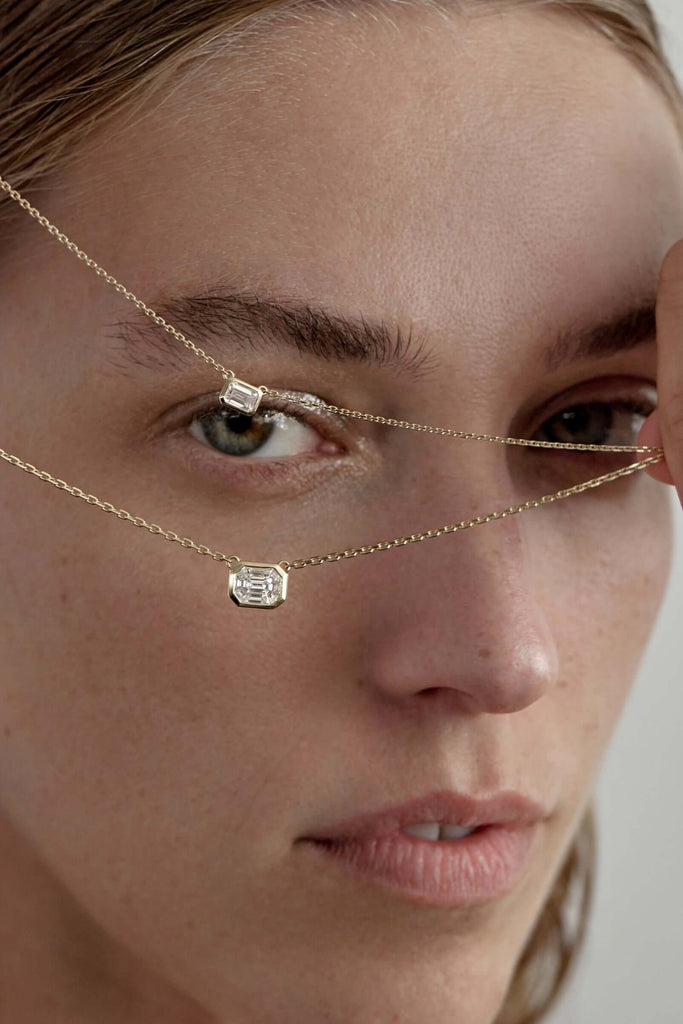 Diamond East West Necklace