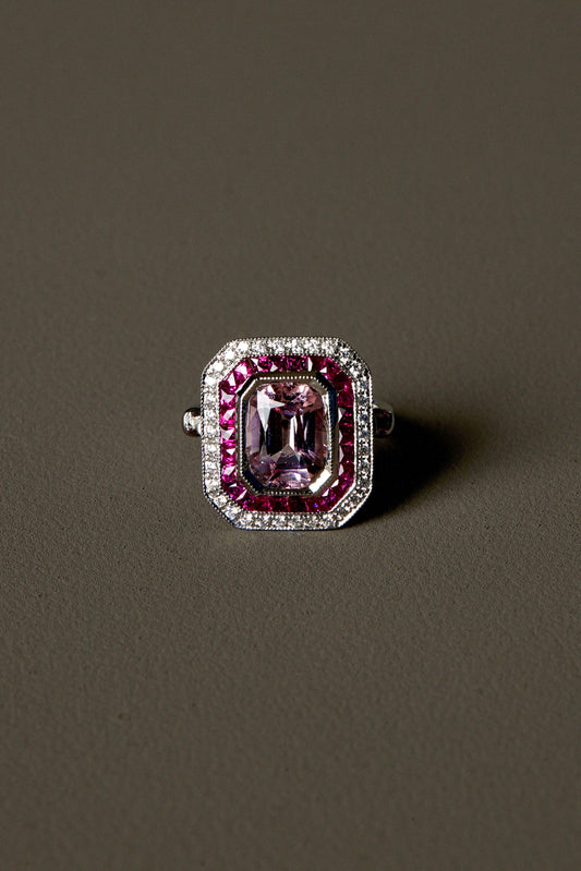 Morganite Decadent Ring